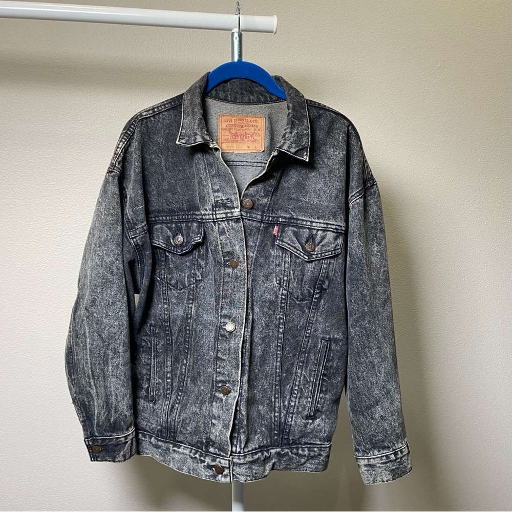 Levi's Vintage Charcoal Denim Jacket 80s